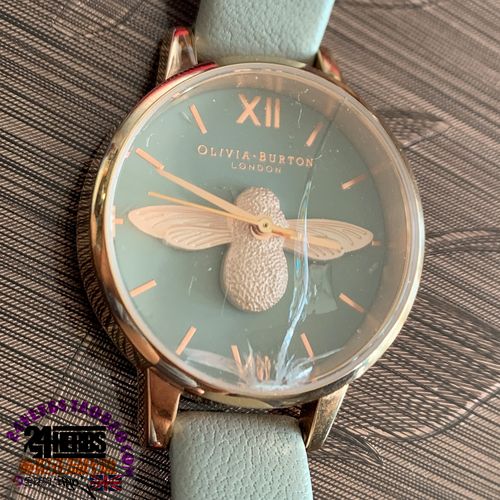 olivia burton换电池子换玻璃破碎裂维修ob手表没电不会走