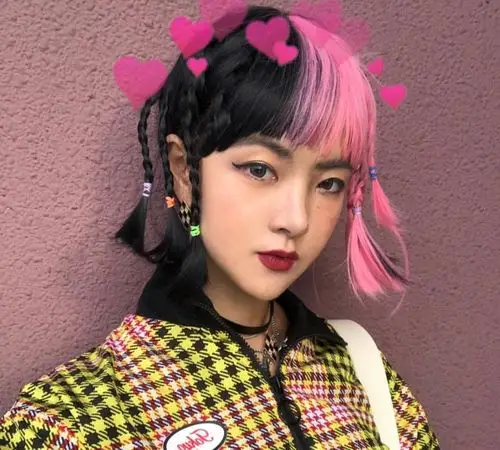 这款阴阳头双色染发,一般人难以驾驭