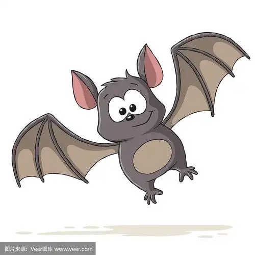 可爱的卡通蝙蝠