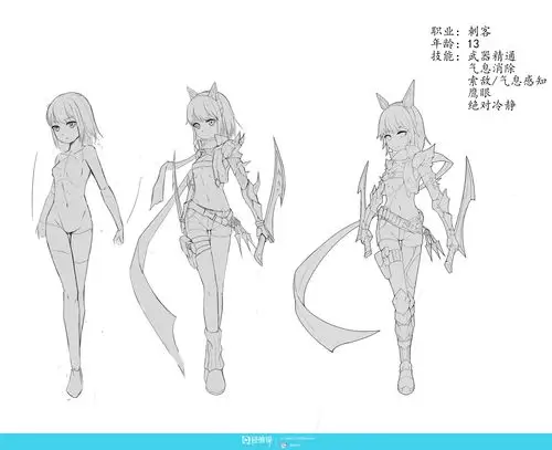 阶段三——角色立绘线稿