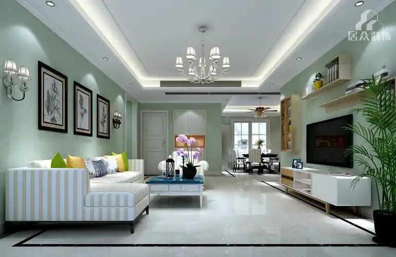 万林湖120平米北欧平层装修设计效果图-居众装饰-惠州市