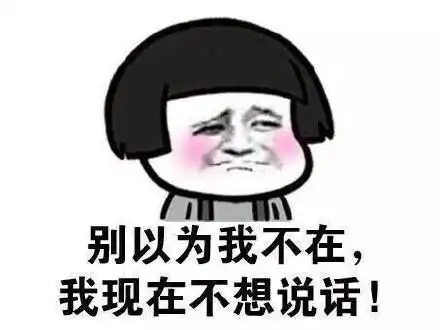 别以为我不在,我现在不想说话!