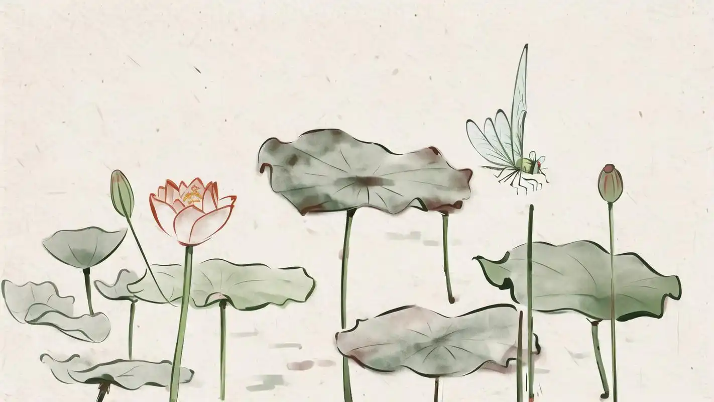 夏日风情91荷叶蜻蜓壁纸精选94