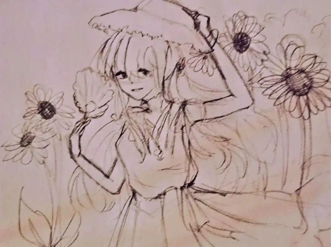 靠时间去忘记的人  是禁不起见面的#画画 #简笔画 #杨颖 - 抖音