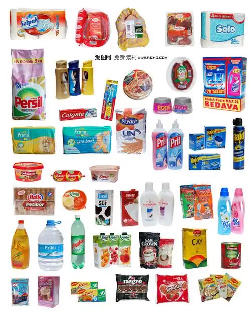 国外人们日常生活用品psd分层素材