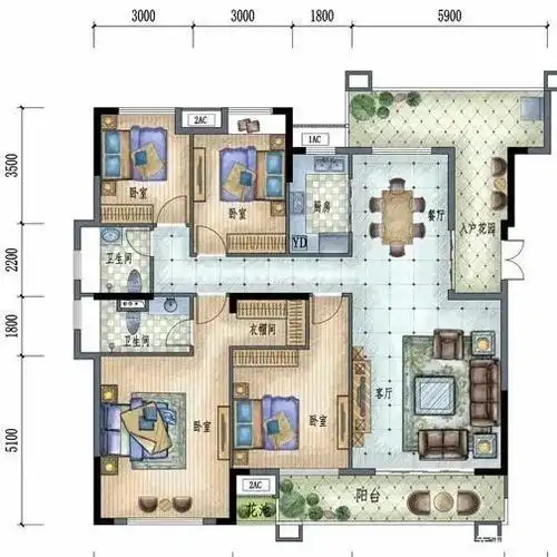 同样是160平方的户型这三个户型哪一个更好呢