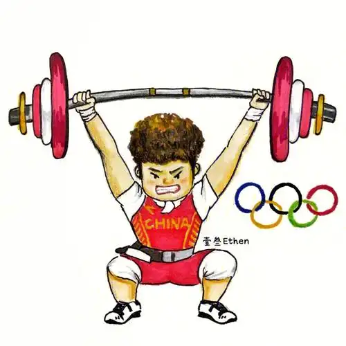 给奥运冠军们手绘个头像杨倩候志慧