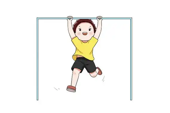 摄图网_401734977_玩单杠的小男孩(企业商用).png