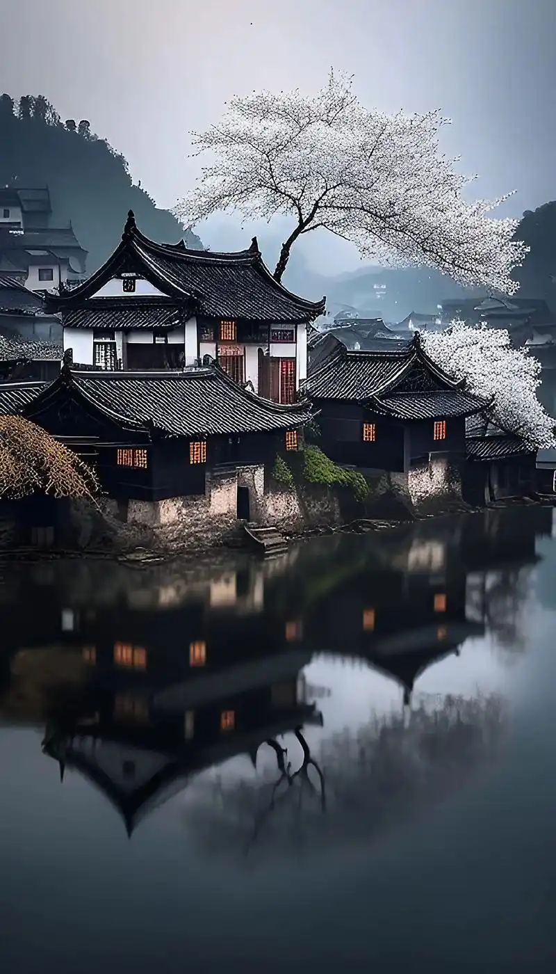 你说,烟雨江南,画屏如展,后来,荼蘼散尽,韶光阑珊…#图文伙 - 抖音