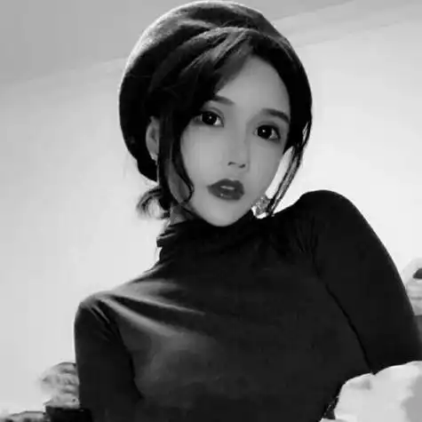 狂拽霸气女生头像黑白天真无邪想要一个唯美的约定