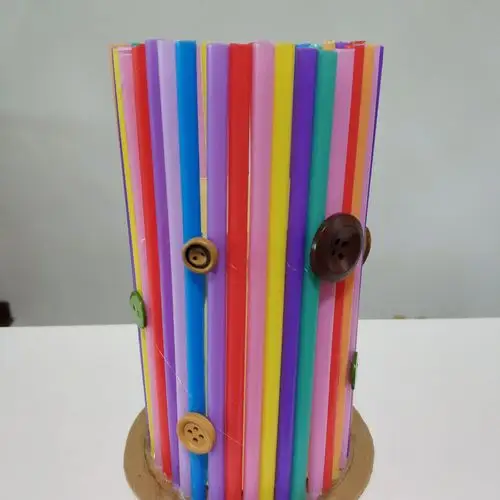 废物利用新款10岁4岁5岁3岁9岁彩色吸管其他手工制作