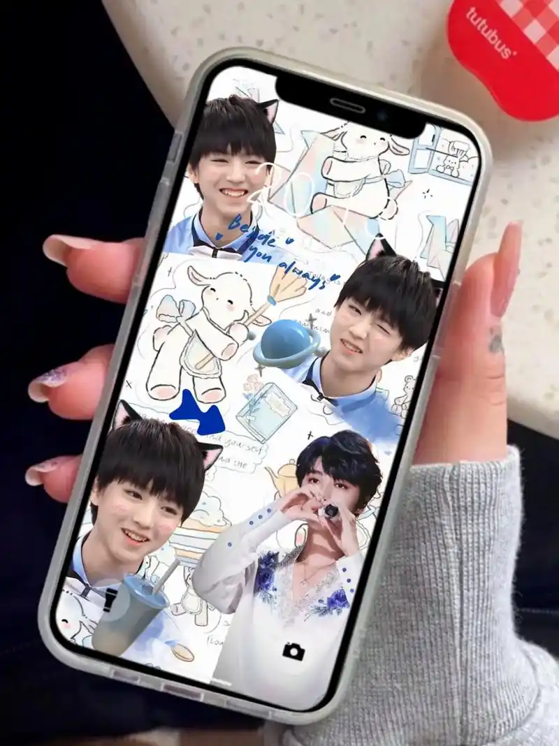 tfboys可爱壁纸来喽.是谁还没有用上tfboys壁纸啊# - 抖音