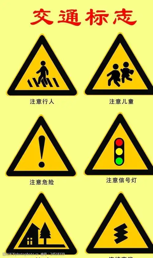 (七)认识交通标识1,到马路上寻找交通标志2,在手机上查找并认识各种