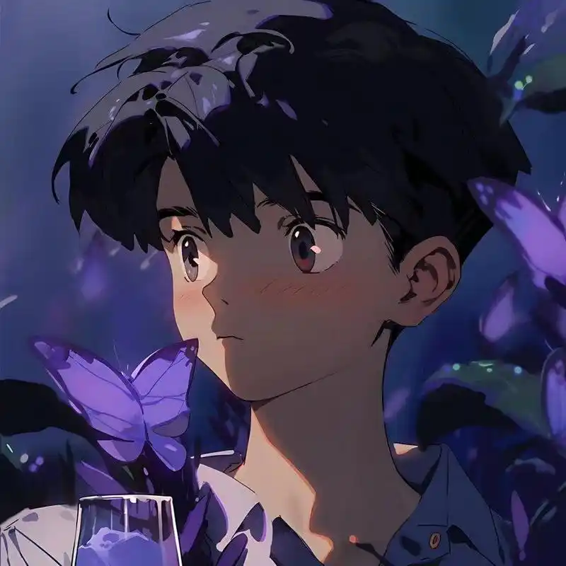 紫色系列动漫男♂15头像 ~拿走不谢77*17(^93^*)77*17