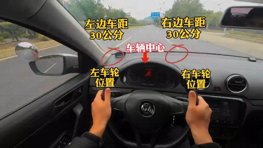 开车上路总是担心刮蹭,新手朋友们可以参考这个点位