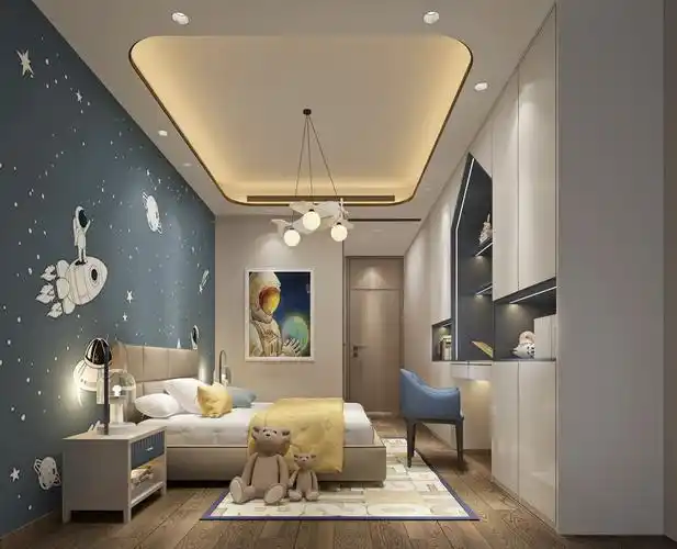 现代儿童房 男孩房 现代儿童卧室