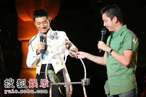 黄晓明进军歌坛 王中磊送上名贵鹦鹉道贺(组图)