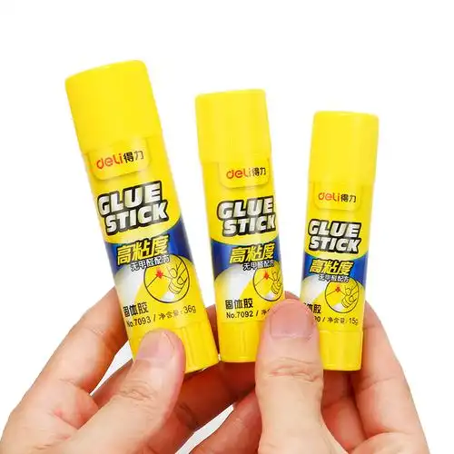得力胶棒强力胶水办公财务胶水学生用无毒儿童幼儿园手工课制作36g大