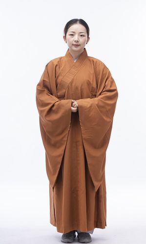 台麻纱不透明海青居士服男女海清僧服咖啡黑色佛教用品