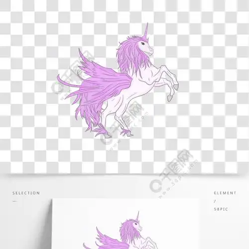 梦幻唯美星空独角兽图片