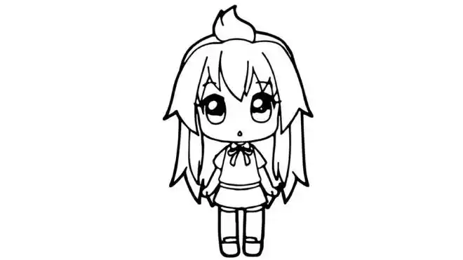 小女生简笔画如何画