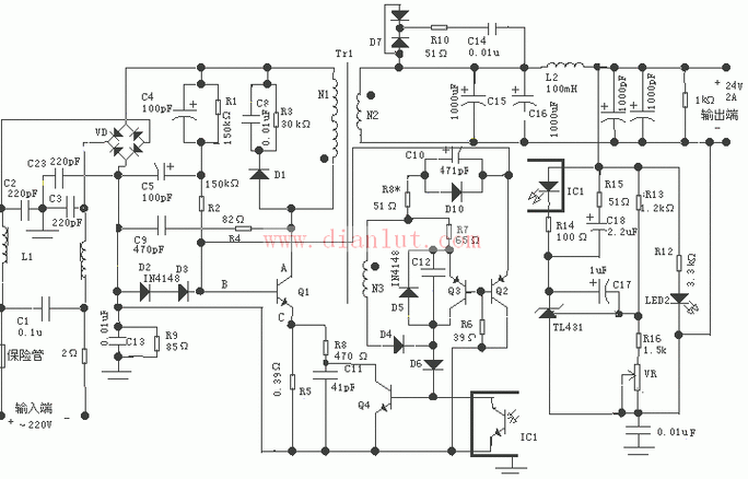 开关电源运用经典电路图