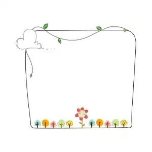 小树边框素材-小树边框图片-小树边框图案-觅知网