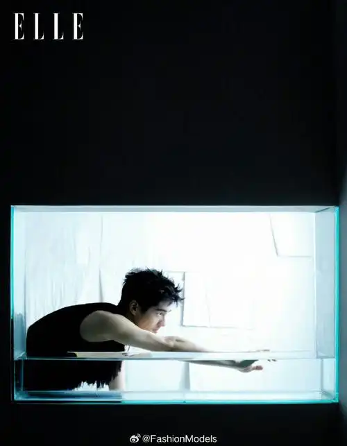 刘昊然elle5月刊封面##刘昊然手臂线条好明显
