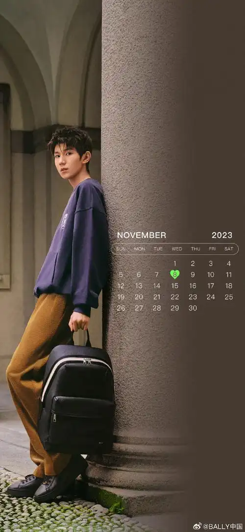 bally全球品牌代言人王源#@tfboys-王源生日限定日历及手机壁纸已