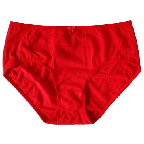 女士内裤女弹力棉本命年大红色三角内裤莱卡棉红结婚喜庆短裤两条