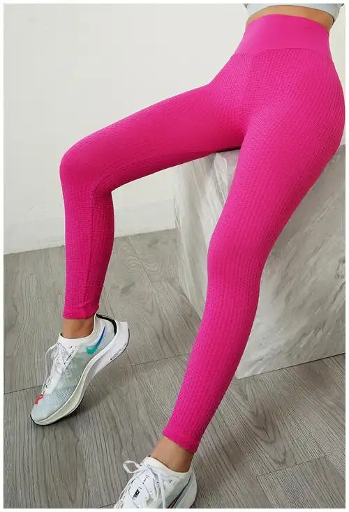 高腰tiktok健身打底裤弹性运动裤健身紧身裤女士