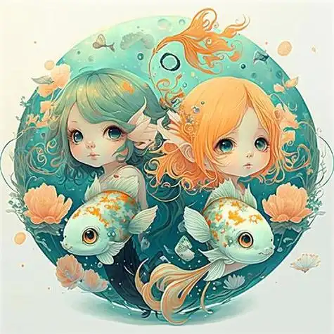 双鱼座女生卡通图片 双鱼近期感情可能发生的事-万年历网