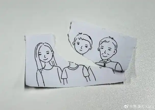 惠英红晒出张钧甯画的片中虹姐全家福