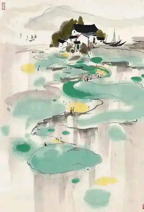 吴冠中67(1919年8月29日—2010年6月25日)画作30幅