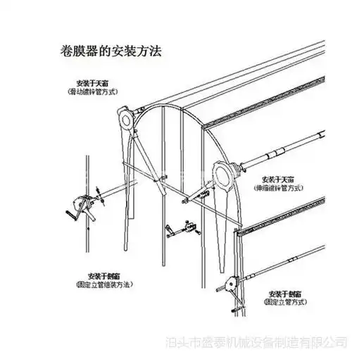 新型顶部卷膜器 韩式手动链条式卷帘机 温室大棚