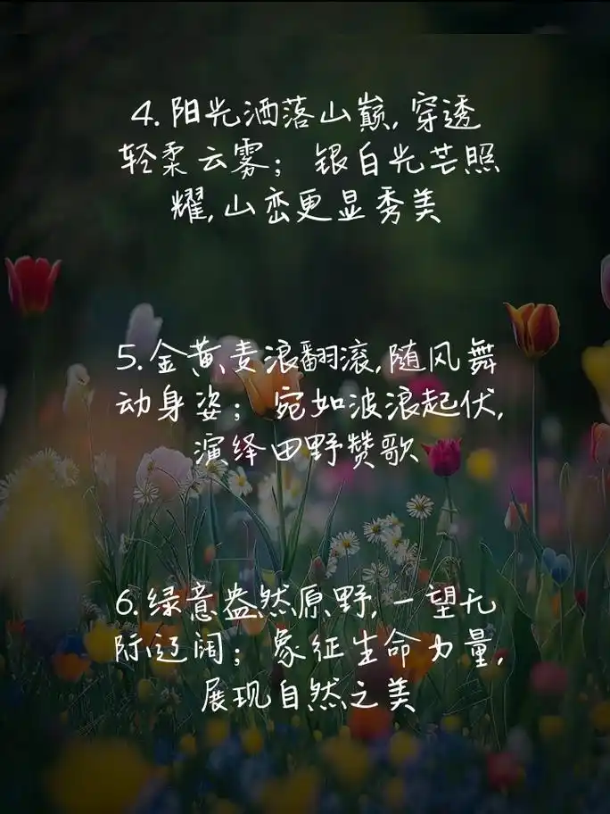 自然景观优美句子,感受大自然的魅力 1.