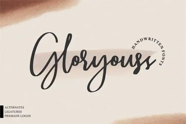 mondevilla手写潦草连笔书信签名英文字体下载