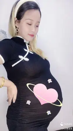 孕37 2周,自己在家拍的孕妇照,纪念一下我的大肚_妈妈网孕育社区_妈妈