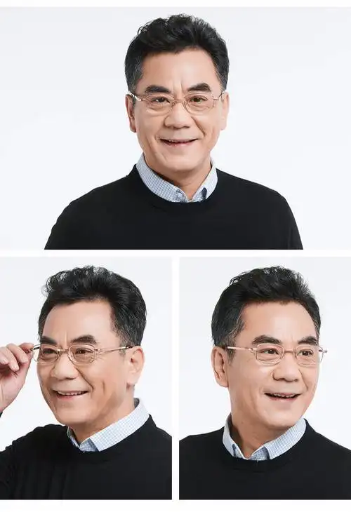 水晶老花镜折叠高清男女便携老光眼镜石头老人看近眼镜银色水晶片100