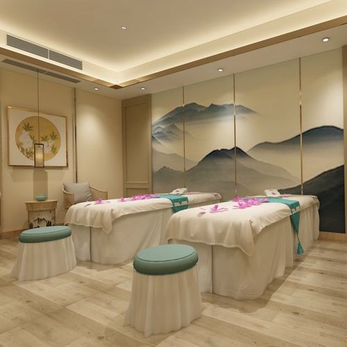 美容美发足疗店养生会所装修设计店铺皮肤管理中心装修设计效果图