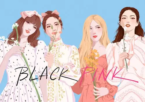 blackpink全员插画|插画|其他插画|jinji希子 - 原