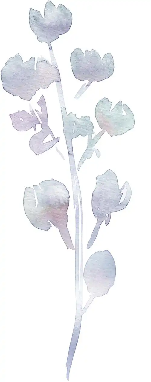 手绘水彩鲜花背景素材