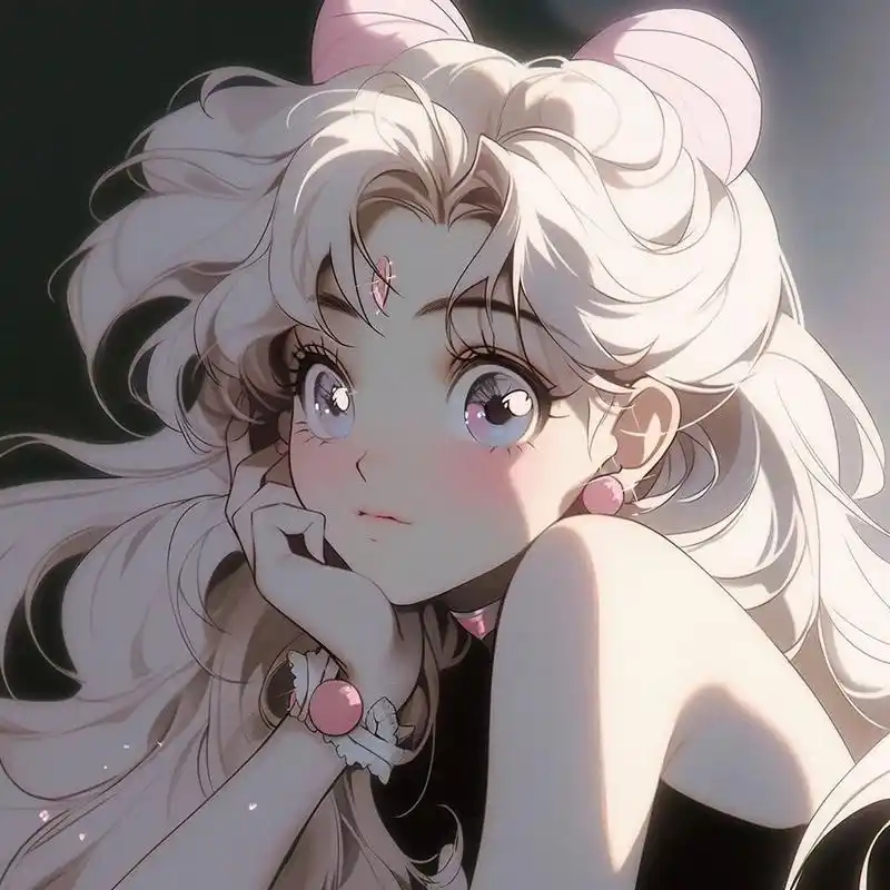 白发少女|复古旧漫女生头像