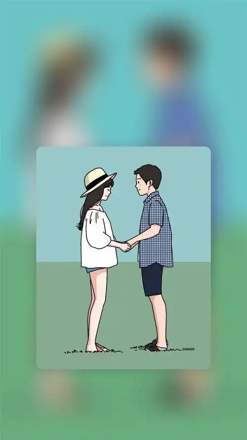 唯美卡通浪漫情侣高清手机壁纸