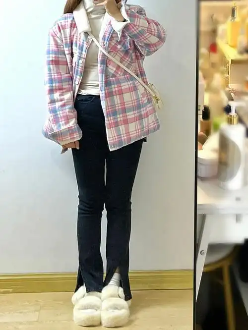 160/110斤微胖穿搭96粉色就是可可爱爱96