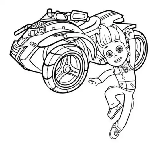 汪汪队队长莱德简笔图_汪汪队立大功_亲子简笔画大全