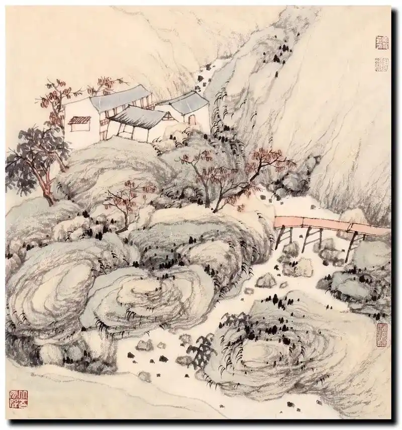 申龙老师写意山水画作品欣赏