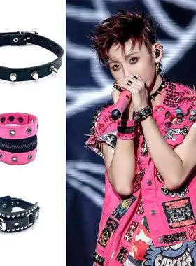 小鬼王琳凯演唱会同款朋克铆钉手链