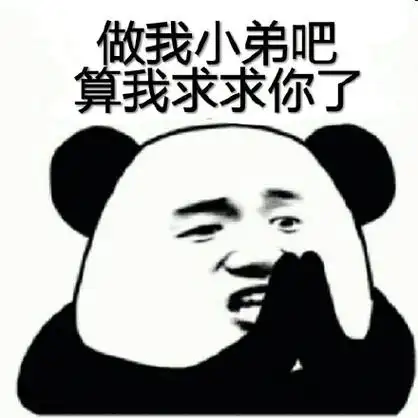 做我小弟吧,算我求求你了-聊天表情-搞笑图片表情包-表情包网站