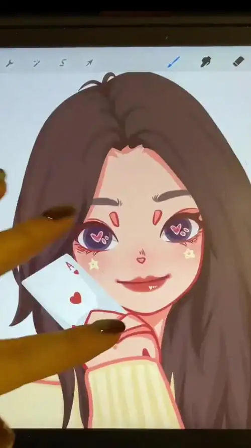 卡通人物 脸部腮红绘画过程